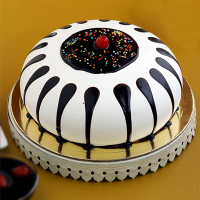 "Designer Round shape chocolate cake - 1kg - Click here to View more details about this Product